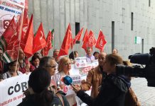 Concentrancion en defensa de las 35 h. semanales