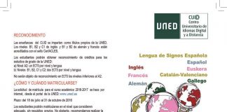 Cursos de Idiomas a Distancia CUID de la UNED.