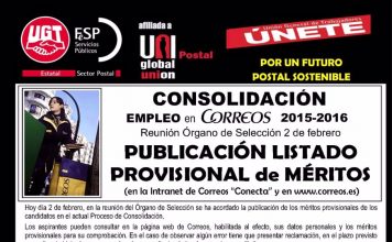 Consolidación de empleo en Correos