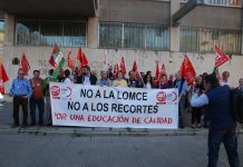 Concentración en contra de la LOMCE y de los recortes educativos. Por una Educación de calidad