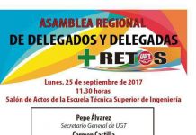 25 de septiembre, Asamblea Regional de Delegados/as