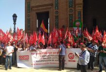 Concentración para reivindicar los derechos laborales de los trabajadores y trabajadoras de la Administración General del Estado (AGE)