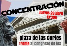 Concentración en Madrid de los compañeros/as de la Administración General del Estado para reclamar la recuperación de derechos