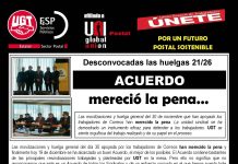 Acuerdo en Correos. Desconvocada las Huelgas de los días 21 y 26