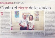 UGT contra el cierre de las aulas