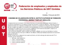 CONVENIO DE COLABORACIÓN ENTRE EL INSTITUTO SUPERIOR DE FORMACIÓN PROFESIONAL AMUSAL Y FeSP-UGT ANDALUCÍA