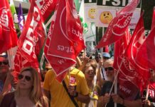 UGT se moviliza por los derechos de los trabajadores y trabajadoras de la Enseñanza Concertada