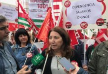 CONCENTRACIÓN A FAVOR DE UN CONVENIO JUSTO EN EL SECTOR DE LA DEPENDENCIA