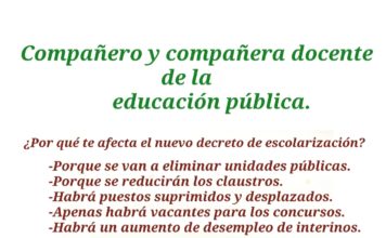 4 DE MARZO HUELGA EN DEFENSA DE LA EDUCACIÓN PÚBLICA