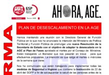 PLAN DE DESESCALAMIENTO EN LA AGE