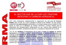 EL SECTOR AGE DE LA FeSP-UGT PROPONE ANTICIPAR LA CARRERA HORIZONTAL