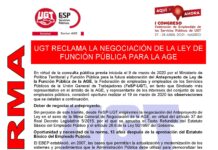 UGT RECLAMA LA NEGOCIACIÓN DE LA LEY DE FUNCIÓN PÚBLICA PARA LA AGE