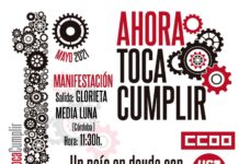 Manifestación 1 de Mayo «AHORA TOCA CUMPLIR»