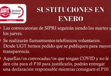 SUSTITUCIONES ENERO