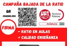 POR LA BAJADA DE RATIO EN LOS CENTROS EDUCATIVOS DE ANDALUCÍA