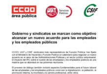 Gobierno y sindicatos se marcan como objetivo alcanzar un nuevo acuerdo para los empleados públicos