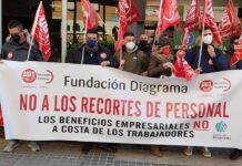 CONCENTRACIÓN CONTRA LA FUNDACIÓN DIAGRAMA PARA FRENAR LA REDUCCIÓN DE PERSONAL.