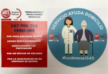 UGT, CON LAS TRABAJADORAS Y TRABAJADORES DEL SERVICIO DE AYUDA A DOMICILIO
