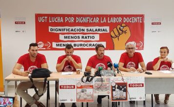 UGT DENUNCIA LA FALSEDAD EN LOS DATOS OFICIALES DE ENSEÑANZA Y ANUNCIA MOVILIZACIONES PARA CONSEGUIR DEMANDAS HISTÓRICAS