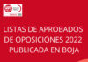 Publicada la lista de aprobados en las pasadas oposiciones al Cuerpo de Maestros de 2022
