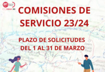 Abierto el plazo para solicitar comisión de servicio para el próximo curso