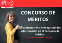 Presentación de documentación por los seleccionados en el Concurso de Méritos