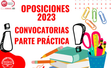 OPOSICIONES: CONVOCATORIAS PARTE PRÁCTICA