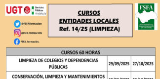 CURSOS PARA PERSONAL DE ENTIDADES LOCALES (LIMPIEZA)
