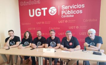 RUEDA DE PRENSA DE UGT SP CÓRDOBA VALORANDO EL INICIO DEL CURSO ESCOLAR