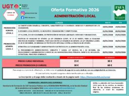 CURSOS PERSONAL DE LA ADMINISTRACIÓN LOCAL