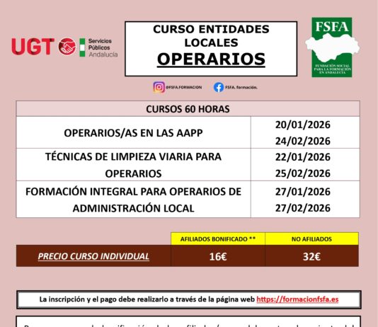 CURSOS PERSONAL ENTIDADES LOCALES. OPERARIOS