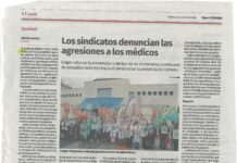 LOS SINDICATOS DENUNCIAN AGRESIONES A LOS MÉDICOS