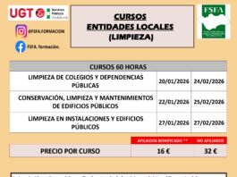 CURSOS PERSONAL ENTIDADES LOCALES. LIMPIEZA