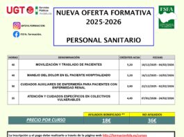 CURSOS PARA PERSONAL SANITARIO