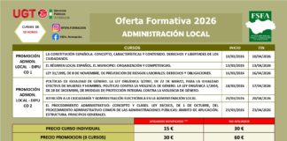 CURSOS ADMINISTRACIÓN LOCAL