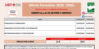 OFERTA FORMATIVA VÁLIDA PARA LA CARRERA PROFESIONAL EN EL SAS