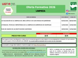 CURSOS PERSONAL DEL SAS. LIMPIEZA.