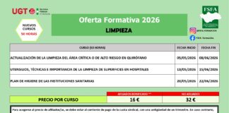 CURSOS PERSONAL DEL SAS. LIMPIEZA.