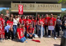 Concentración de UGT y FAISEM en Sevilla