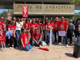 Concentración de UGT y FAISEM en Sevilla