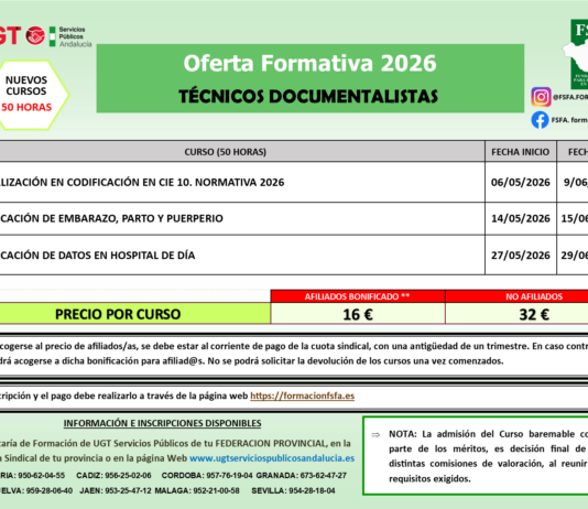 CURSOS PERSONAL DEL SAS. TÉCNICOS DOCUMENTALISTAS