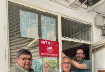 Visita a la Sección Sindical de Cultura en la Junta de Andalucía