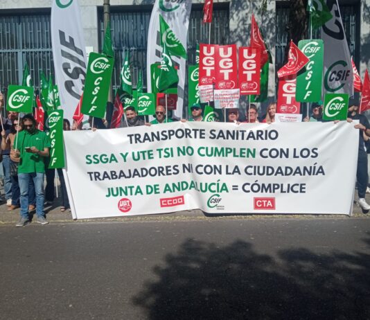 UGT se manifiesta por el transporte sanitario de Córdoba
