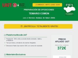 Preparación de oposiciones para la OPE del SAS