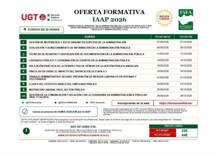 Oferta formativa IAAP