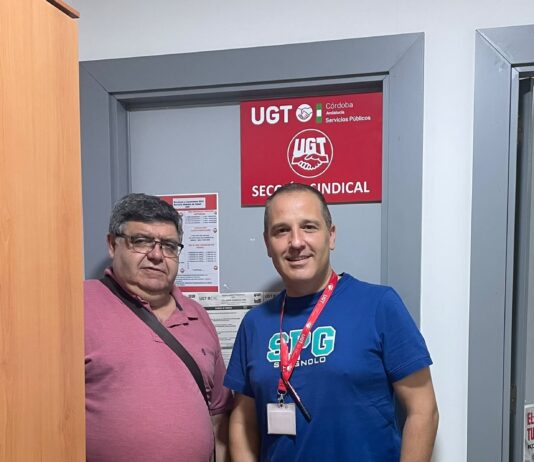 Visita del Secretario General de UGT SP Córdoba al Hospital de Montilla