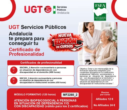 Cursos para la acreditación profesional de Ayuda a Domicilio