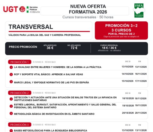 Cursos de formación del SAS