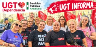 UGT SP Córdoba en la manifestación por la dependencia de Madrid